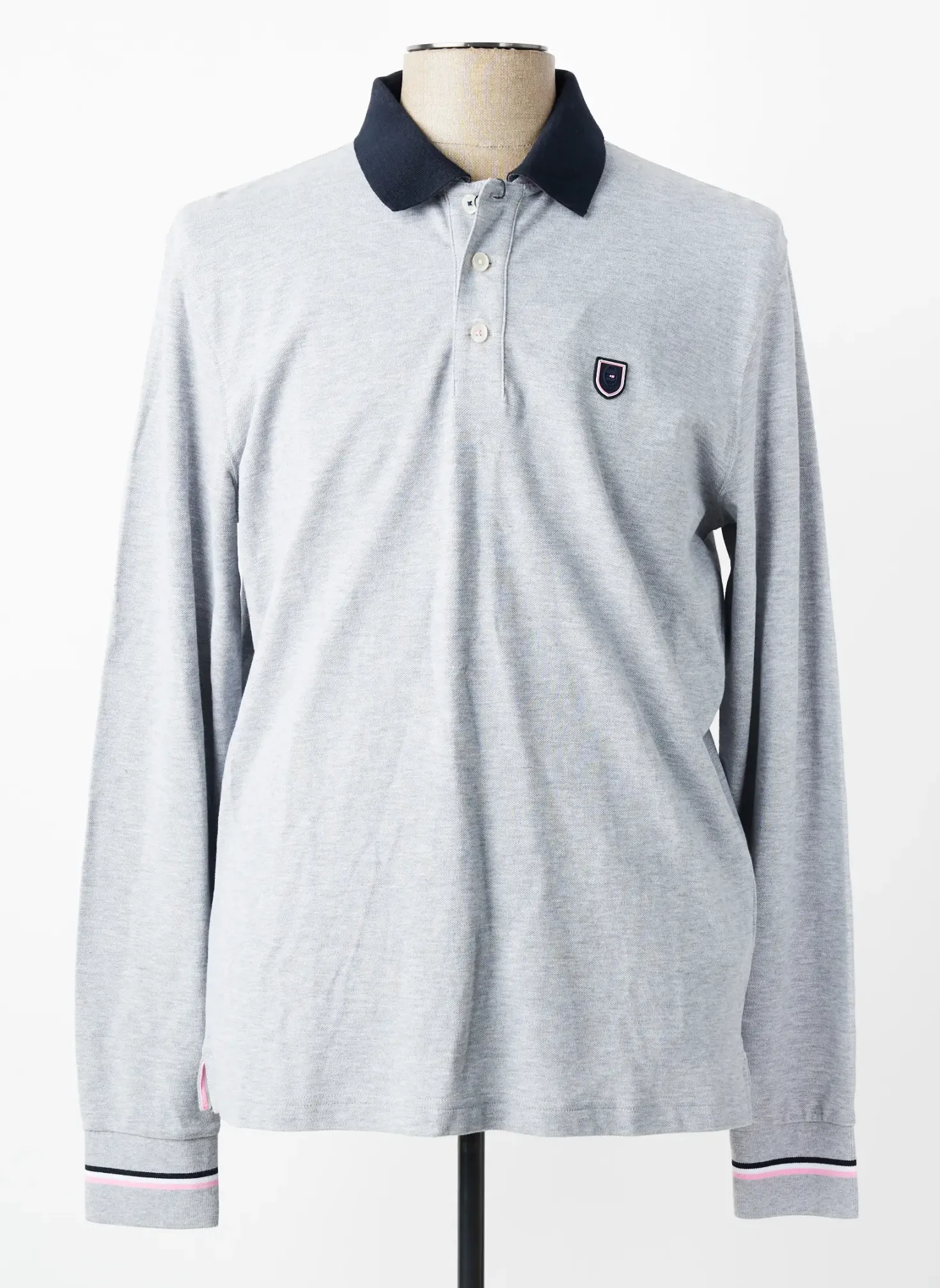 Polo Eden Park Gris Manches Longues