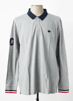 Polo Eden Park Gris Manches Longues