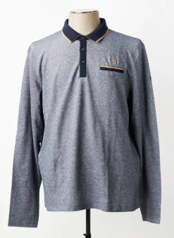 Polo Elle Est Ou La Mer Bleu Manches Longues