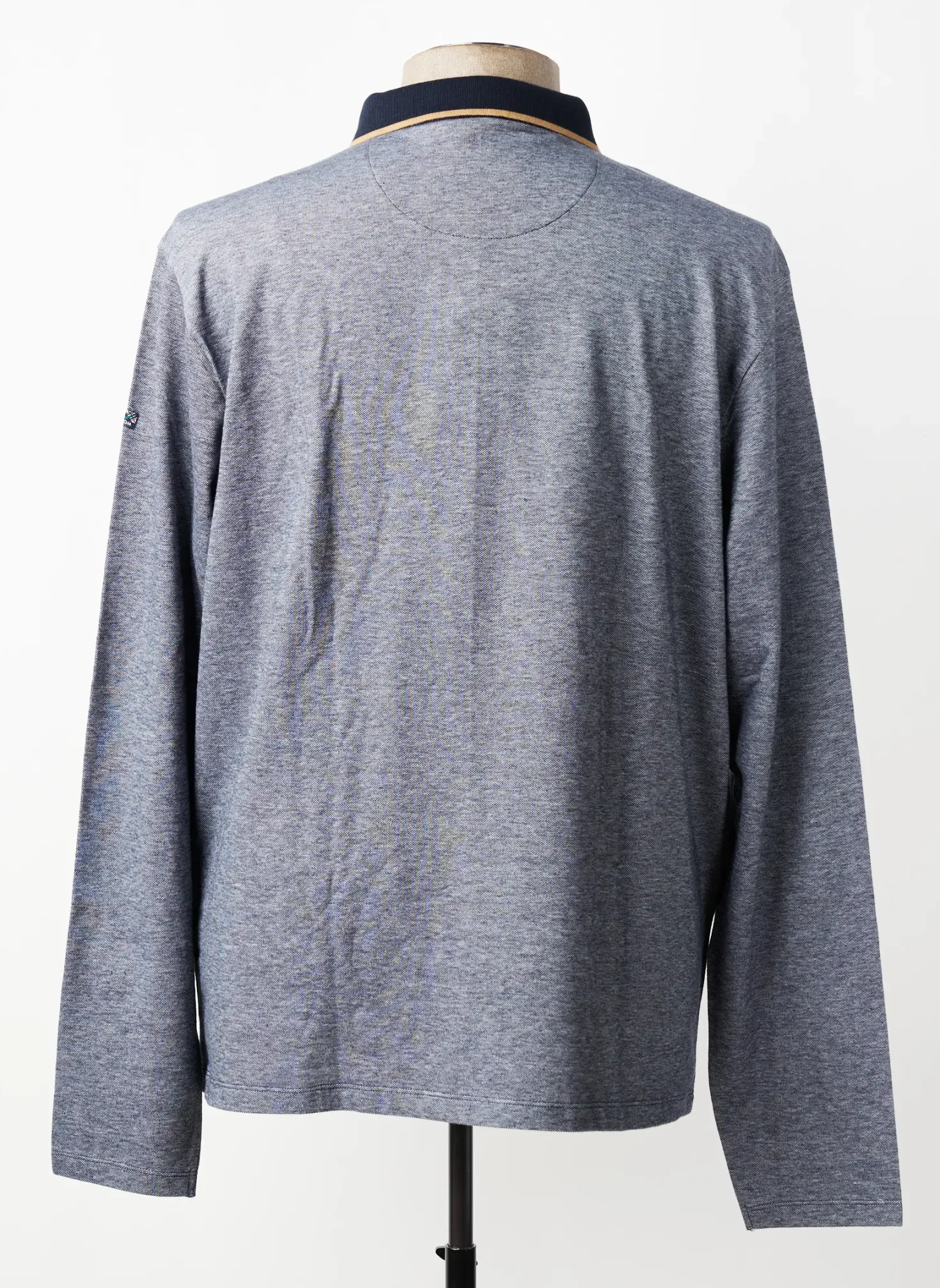 Polo Elle Est Ou La Mer Bleu Manches Longues