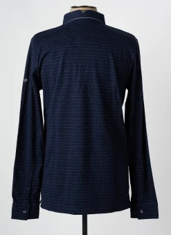 Polo Elle Est Ou La Mer Bleu Manches Longues