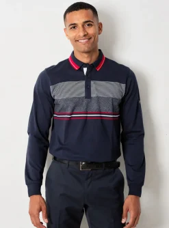 Polo Elle Est Ou La Mer Bleu Manches Longues