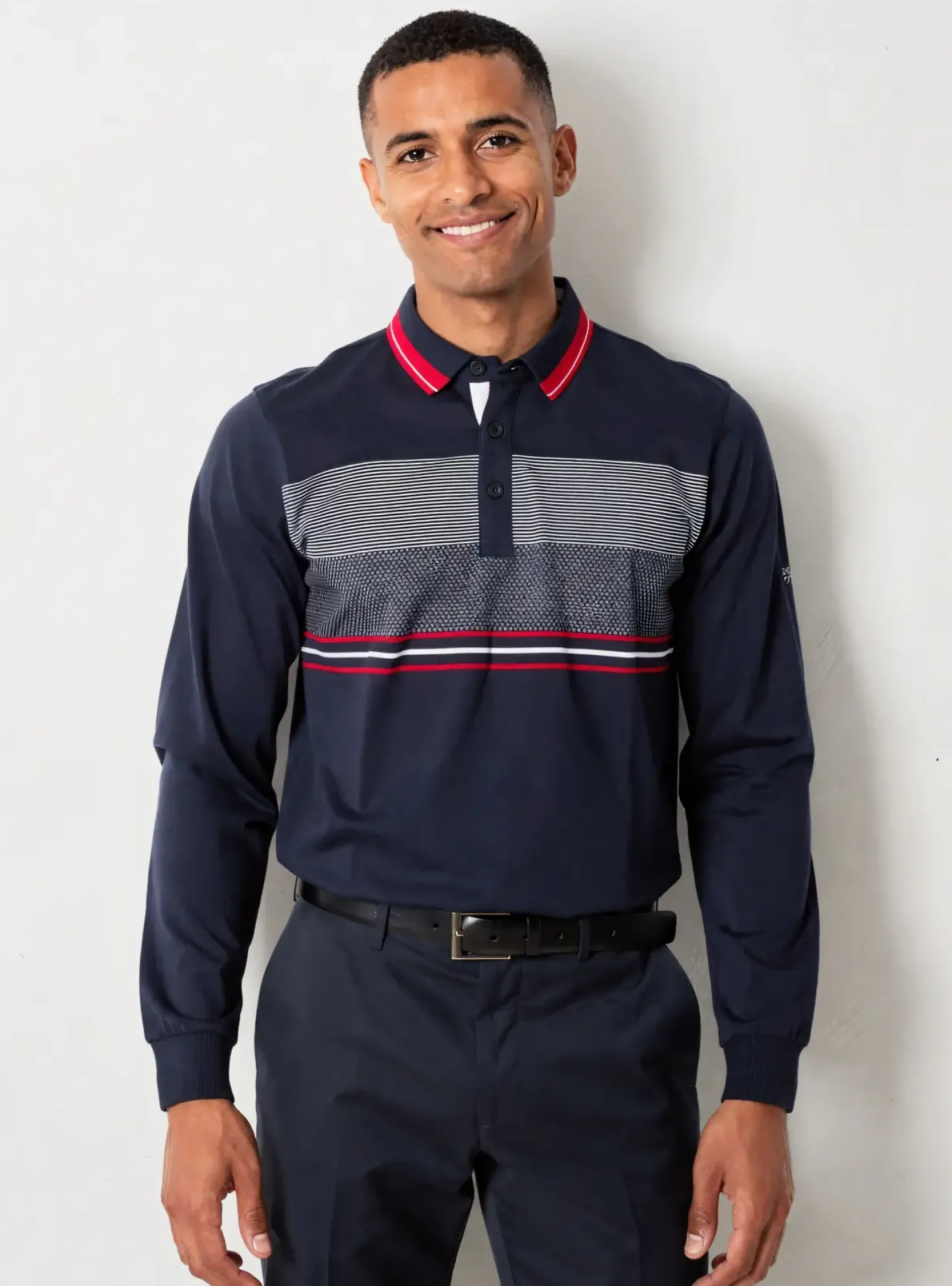Polo Elle Est Ou La Mer Bleu Manches Longues