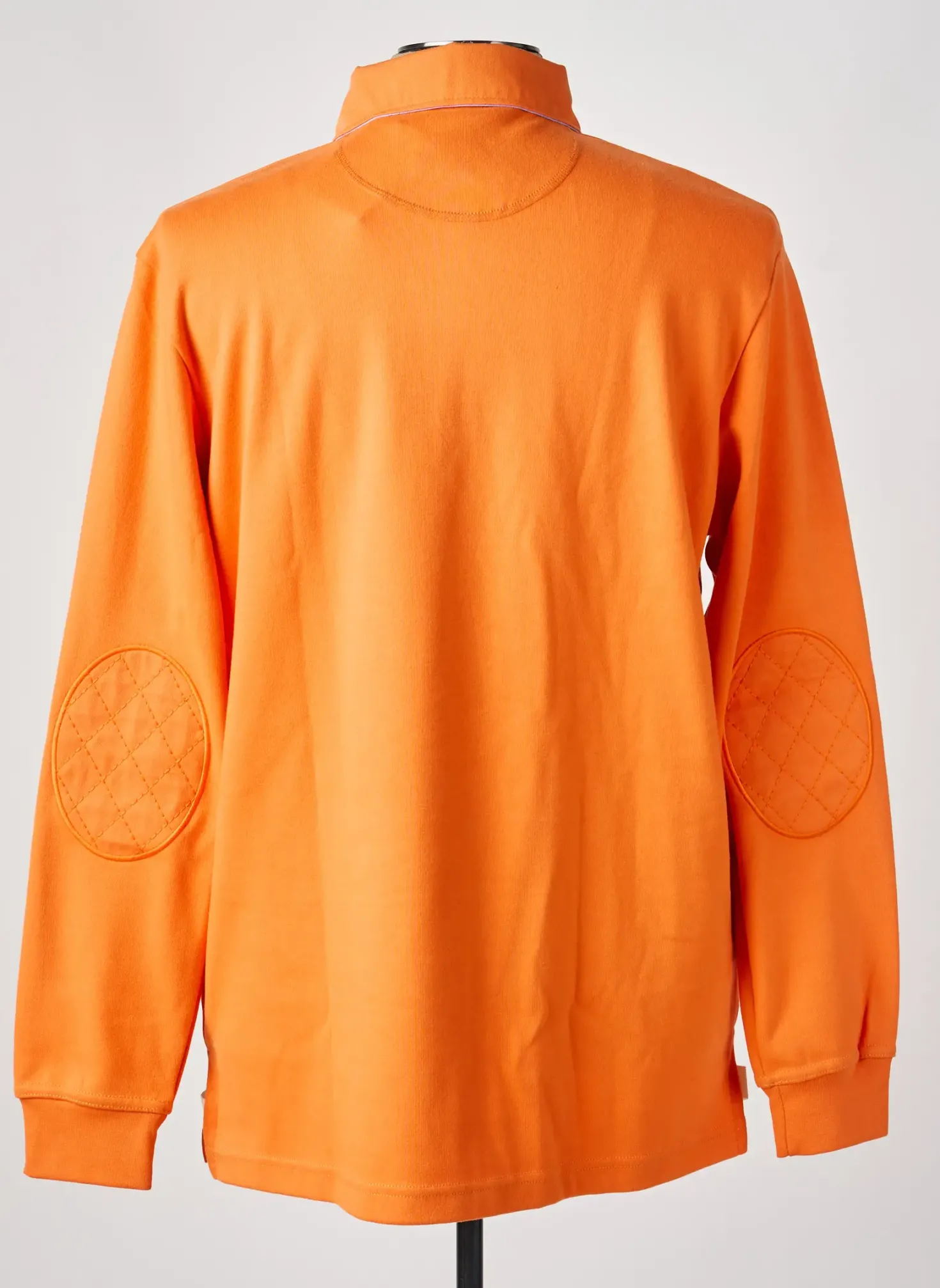 Polo Ethnic Blue Orange Manches Longues