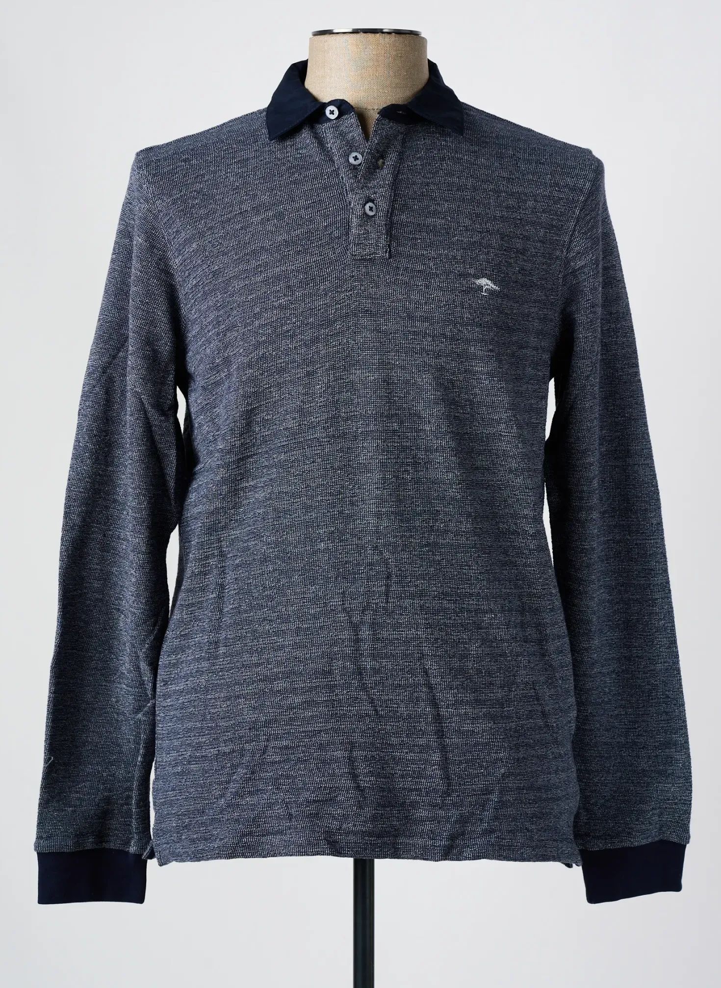 Polo Fynch-hatton Bleu Manches Longues