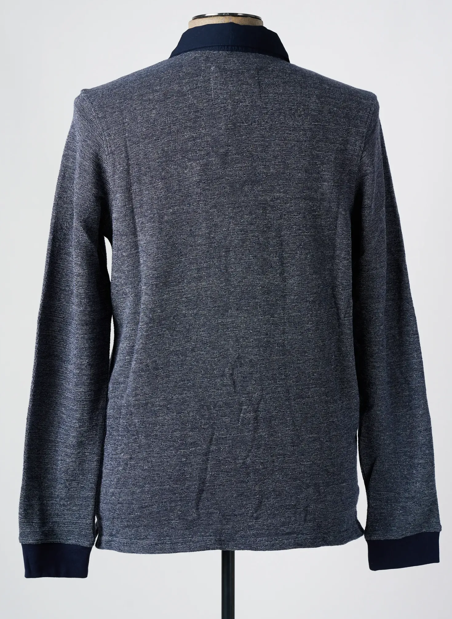 Polo Fynch-hatton Bleu Manches Longues