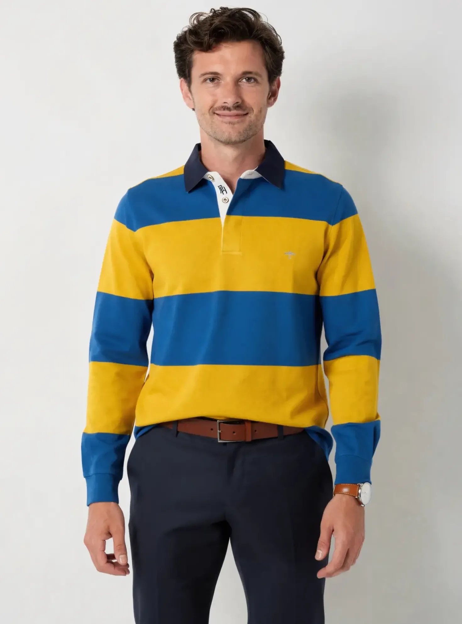 Polo Fynch-hatton Jaune Manches Longues