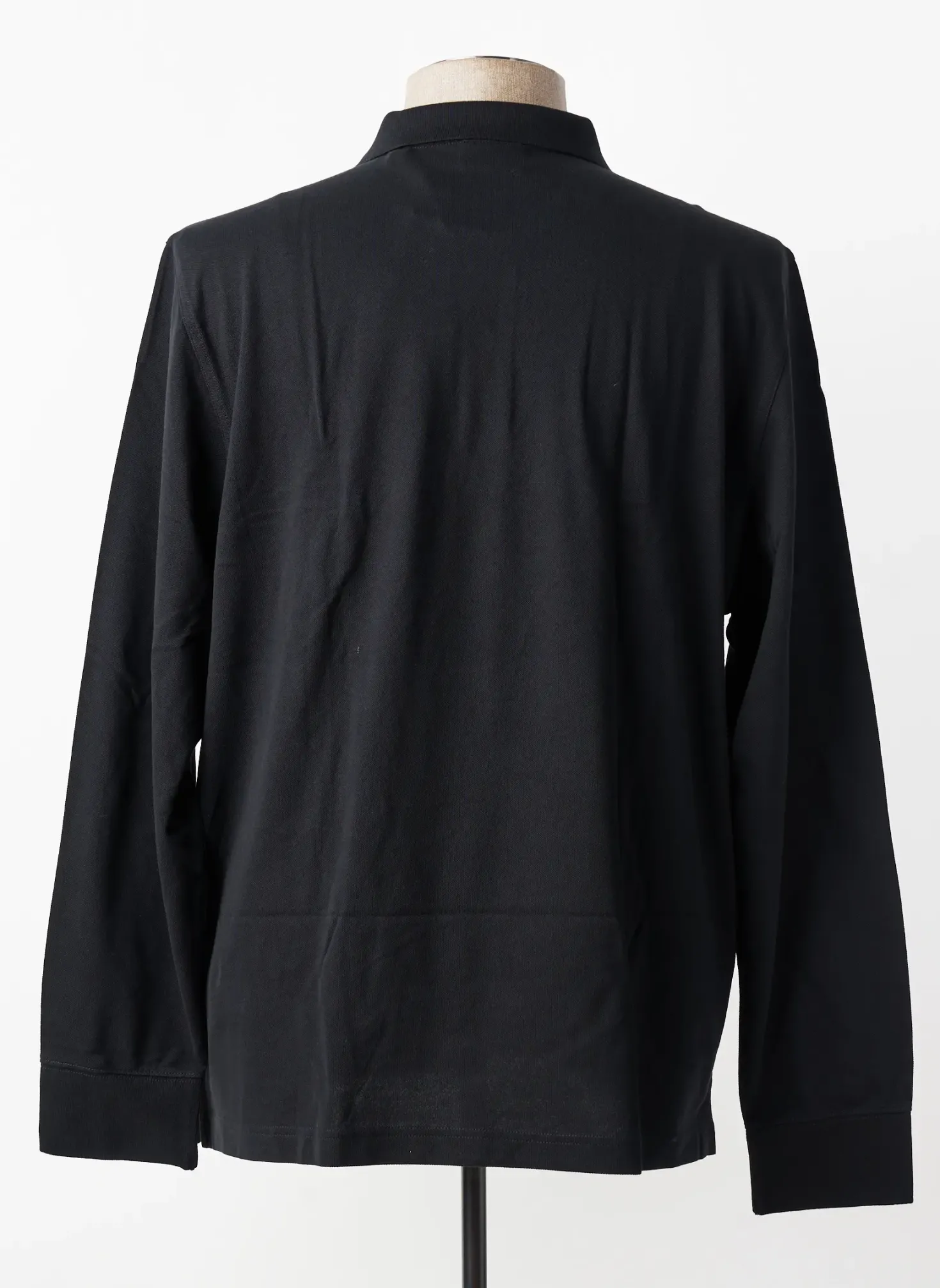 Polo Gant Noir Manches Longues