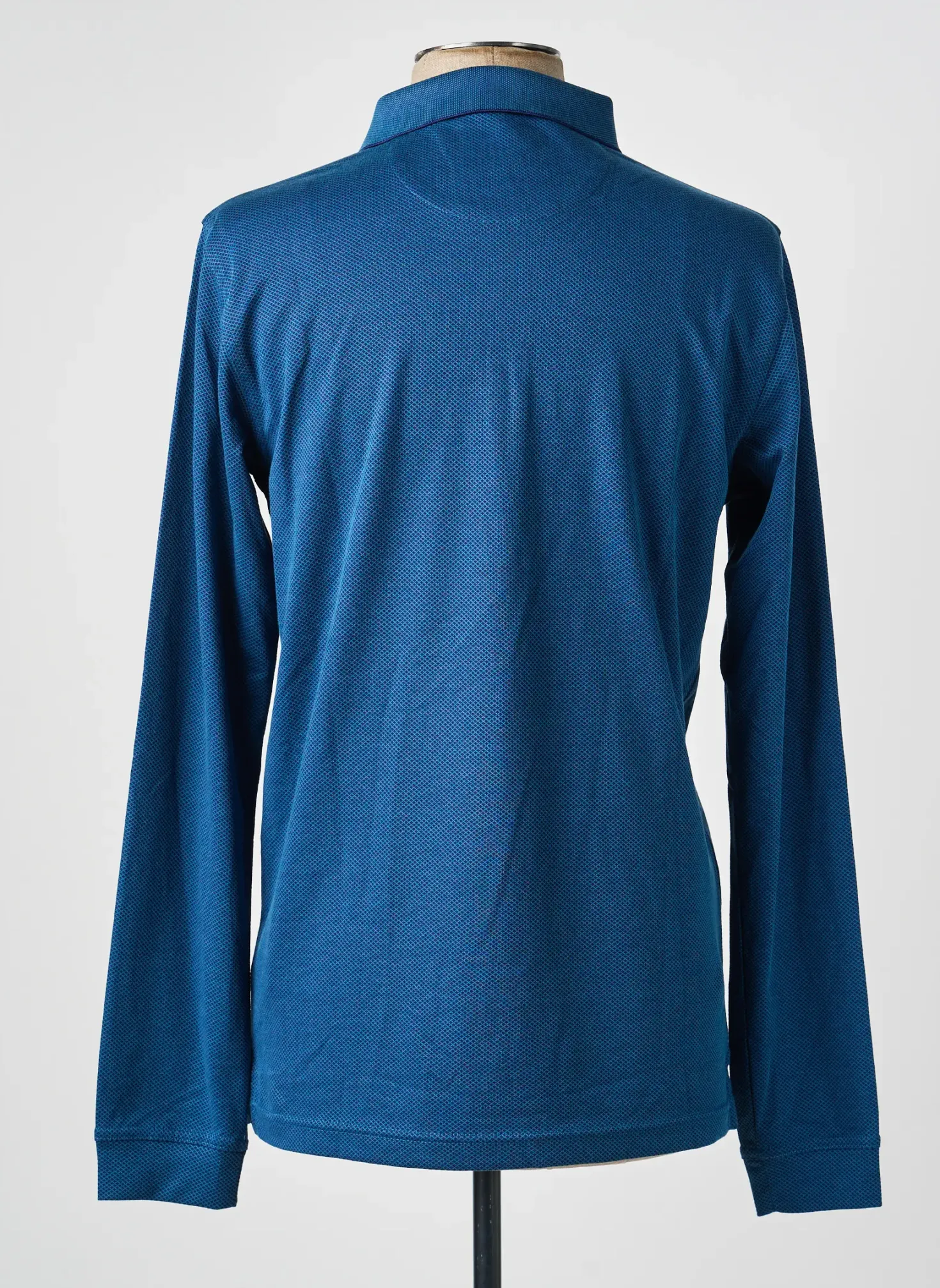 Polo Hajo Bleu Manches Longues