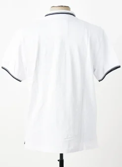 Polo Harper&flint Blanc Manches Courtes