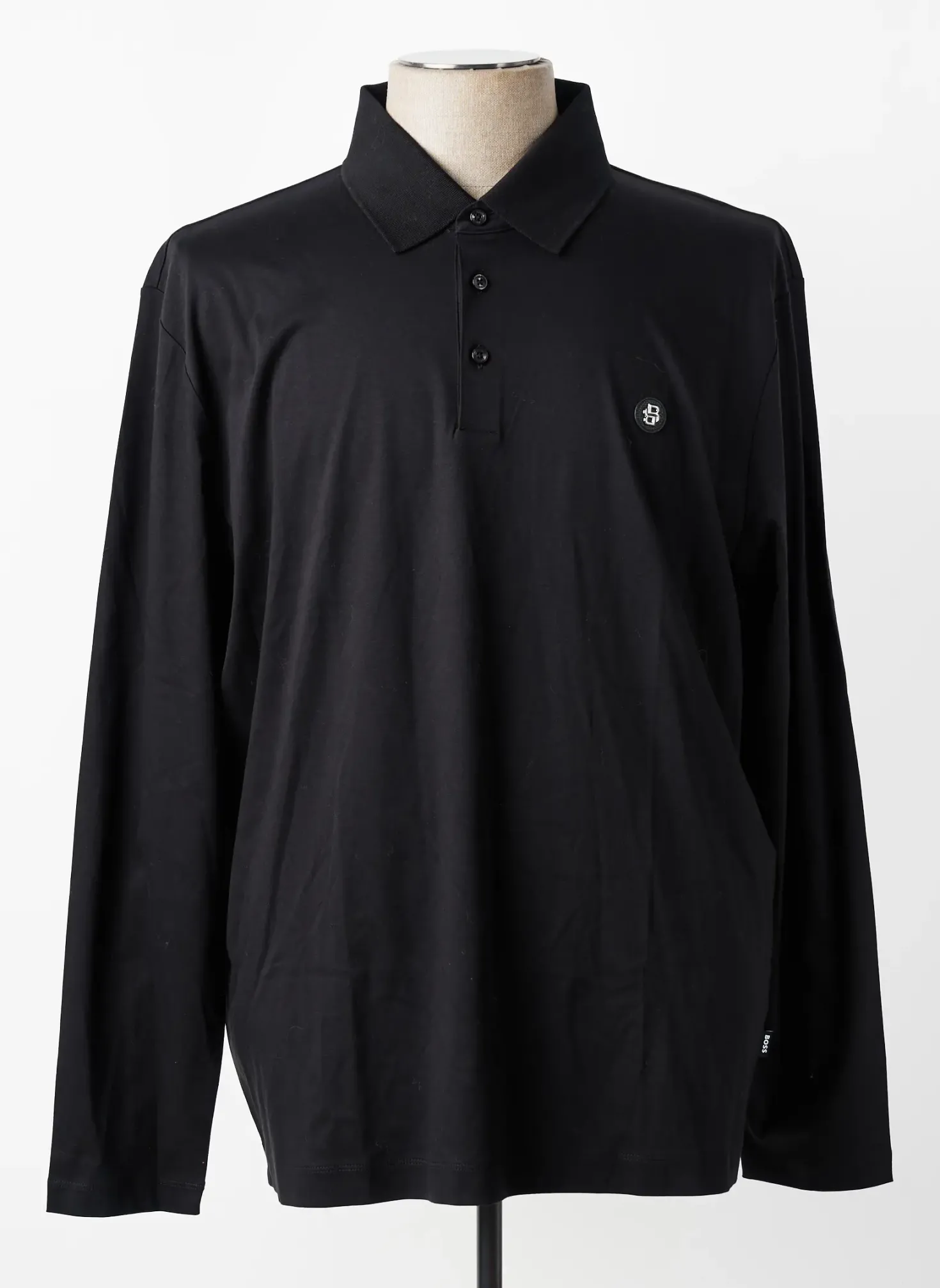 Polo Hugo Boss Noir Manches Longues
