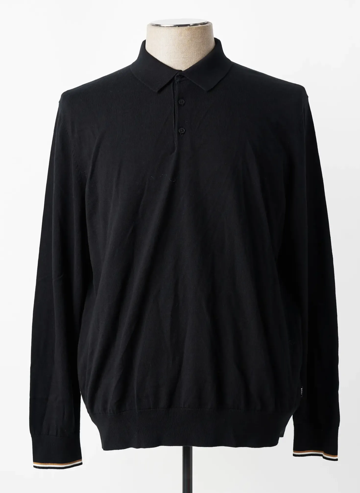 Polo Hugo Boss Noir Manches Longues