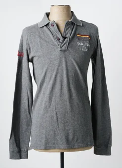 Polo Japan Rags Gris Manches Longues