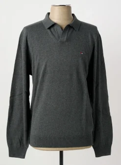 Polo Jupiter Gris Manches Longues