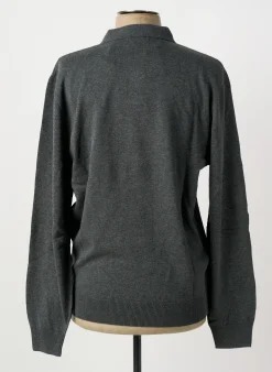 Polo Jupiter Gris Manches Longues