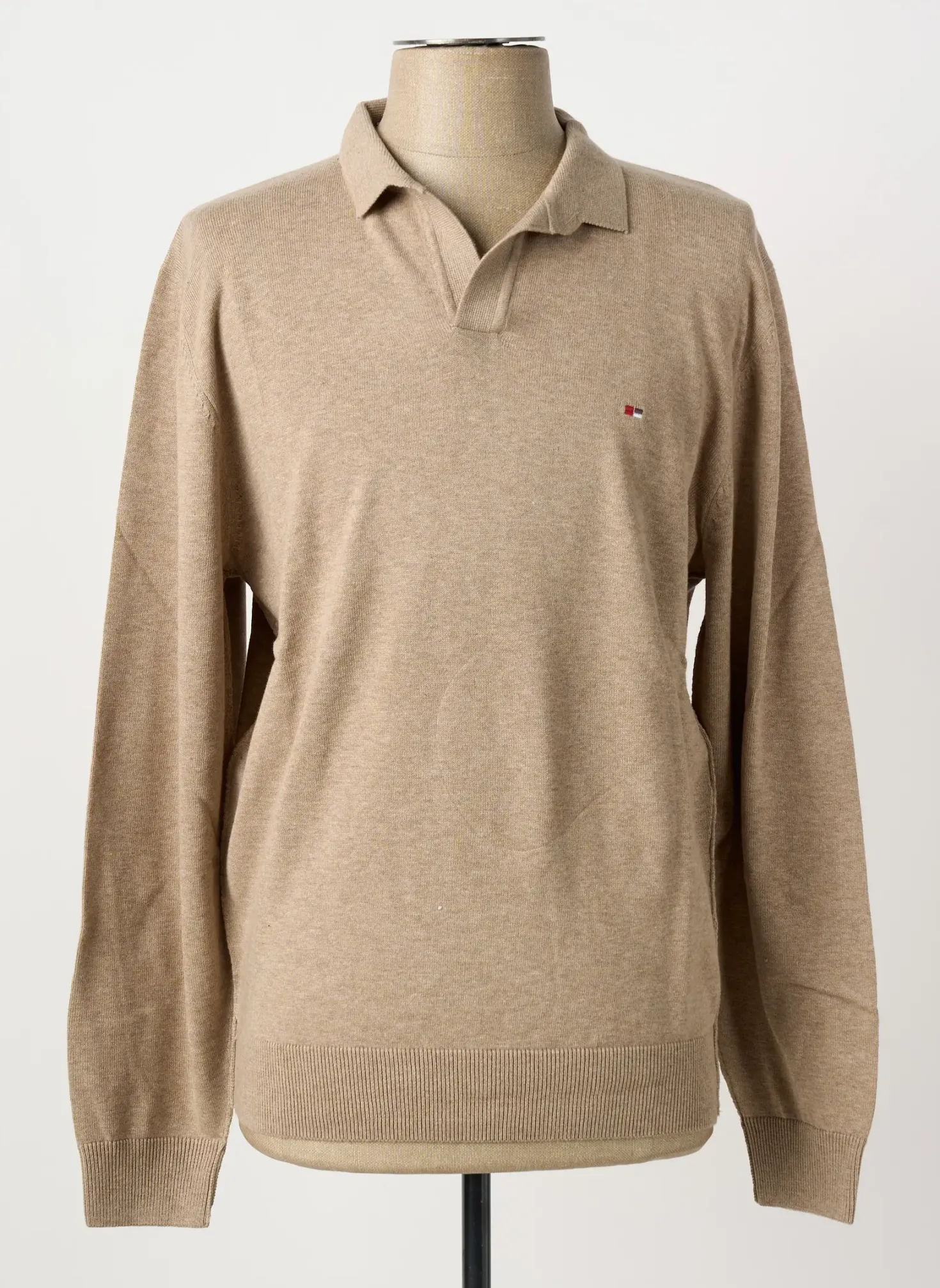 Polo Jupiter Marron Manches Longues