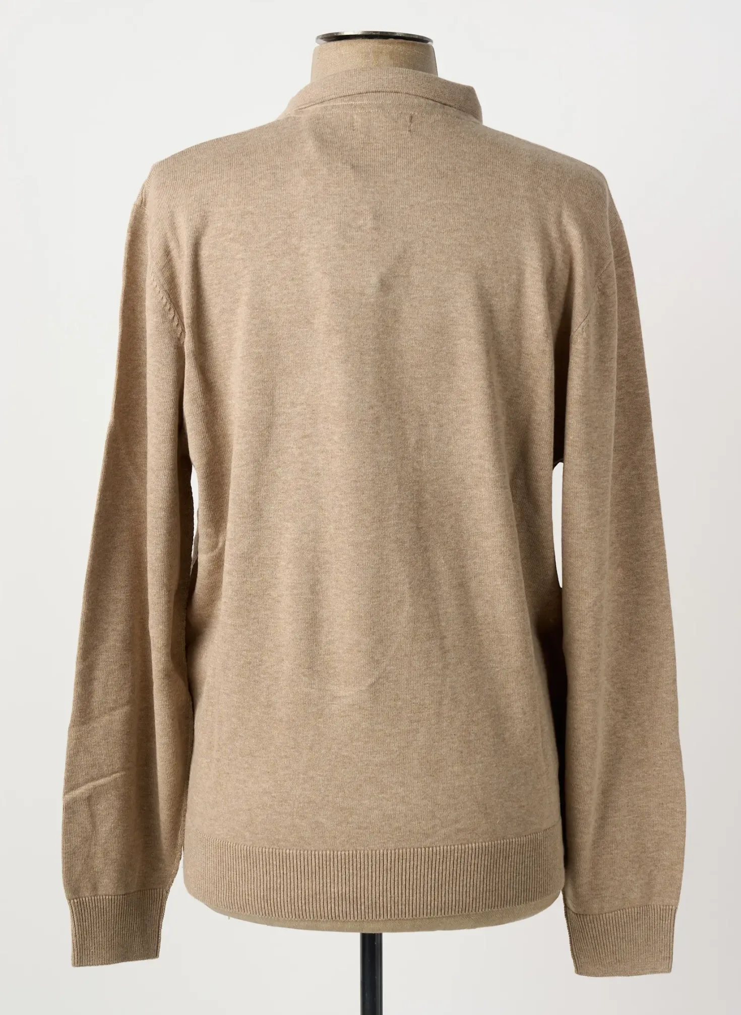 Polo Jupiter Marron Manches Longues
