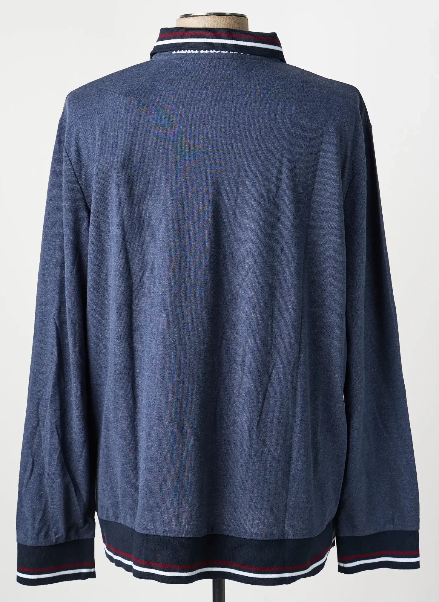 Polo Lee Cooper Bleu Manches Longues