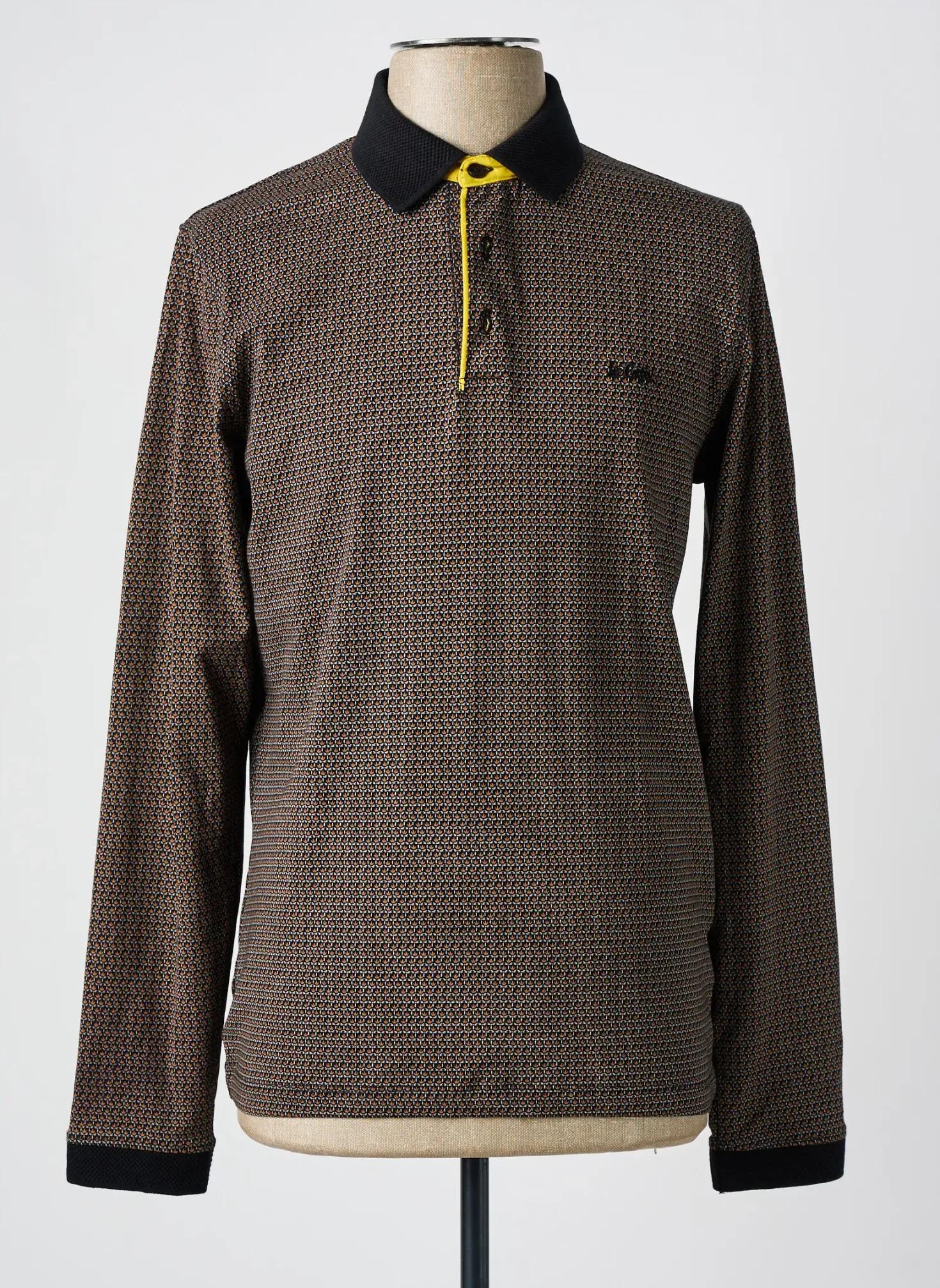 Polo Lee Cooper Noir Manches Longues