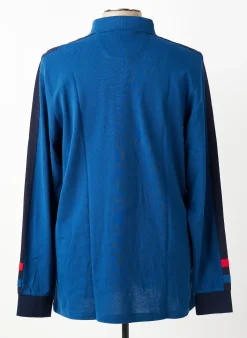 Polo Louis Victor Bleu Manches Longues