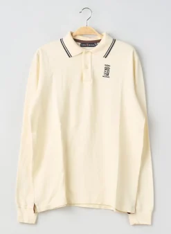 Polo Marina Militaire Beige Manches Longues