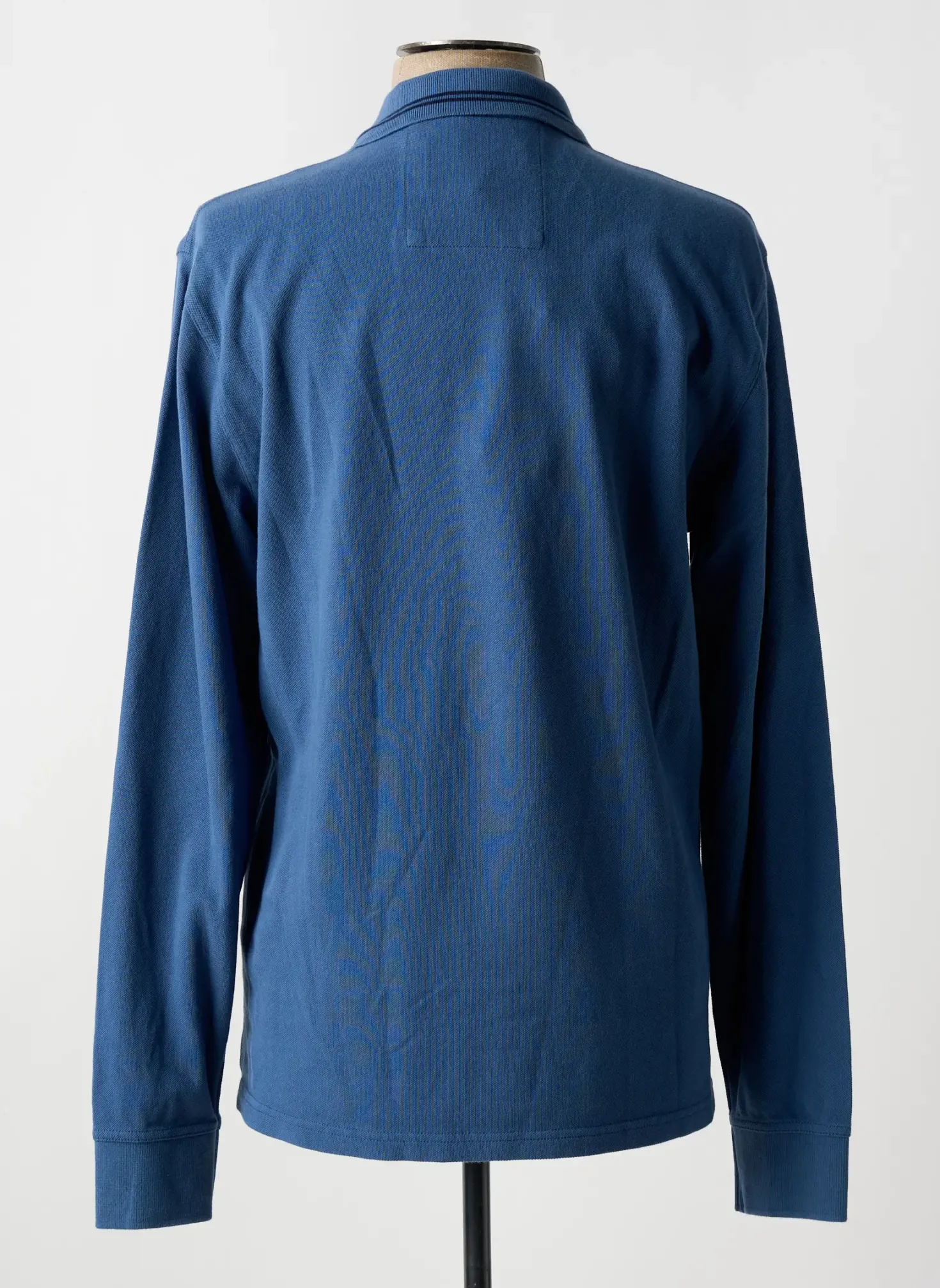 Polo Mat De Misaine Bleu Manches Longues