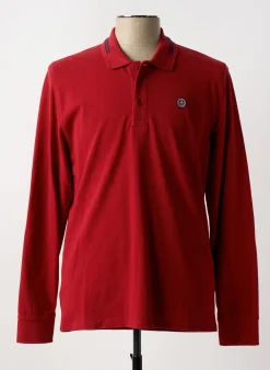 Polo Mat De Misaine Rouge Manches Longues