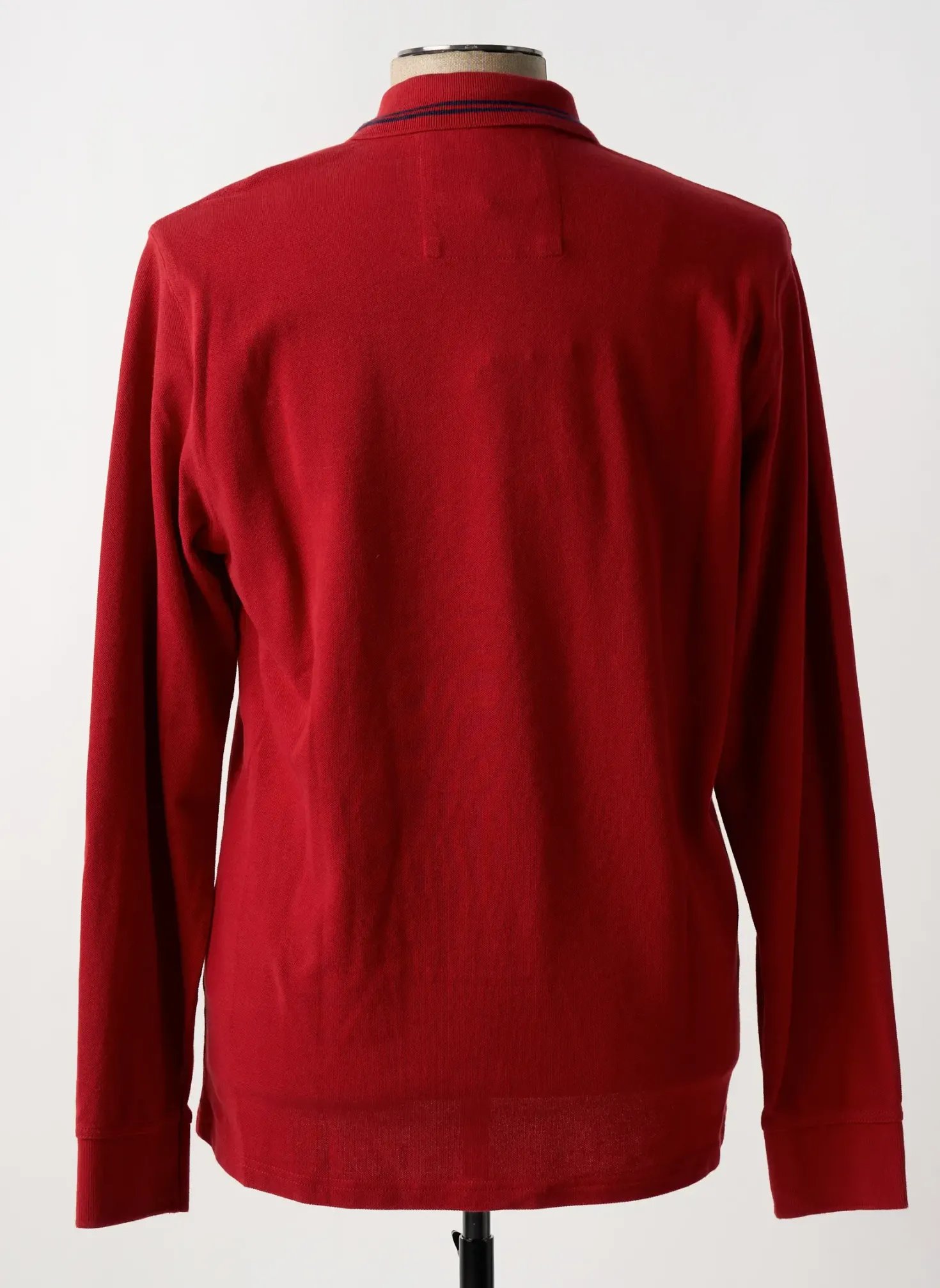 Polo Mat De Misaine Rouge Manches Longues
