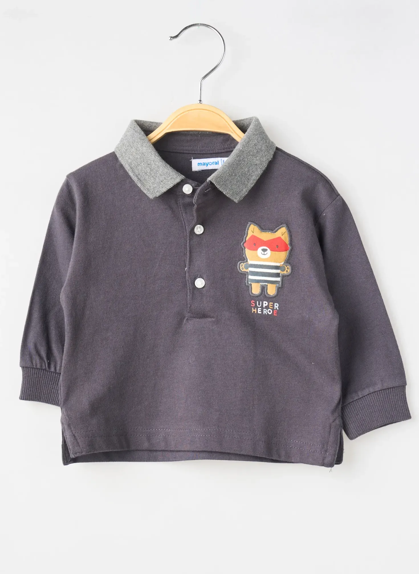 Polo Mayoral Gris Manches Longues