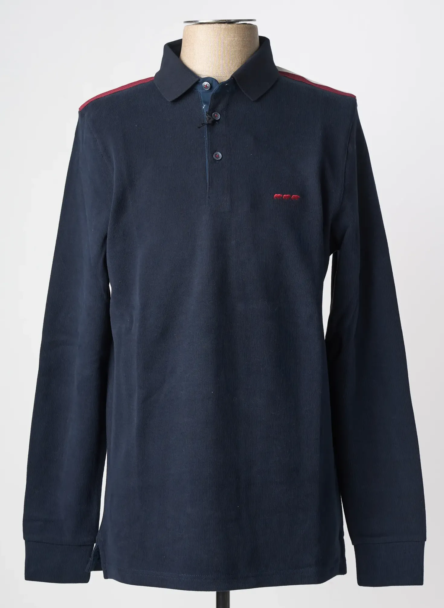 Polo Mise Au Green Bleu Manches Longues