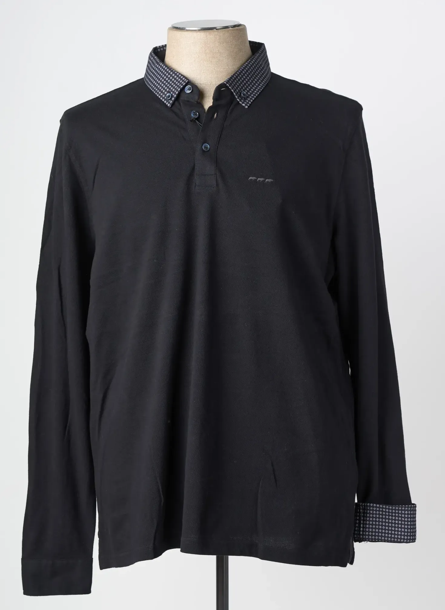 Polo Mise Au Green Noir Manches Longues