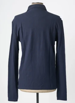 Polo Mustang Bleu Manches Longues