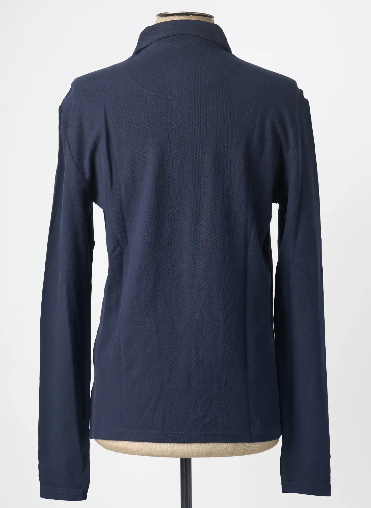 Polo Mustang Bleu Manches Longues