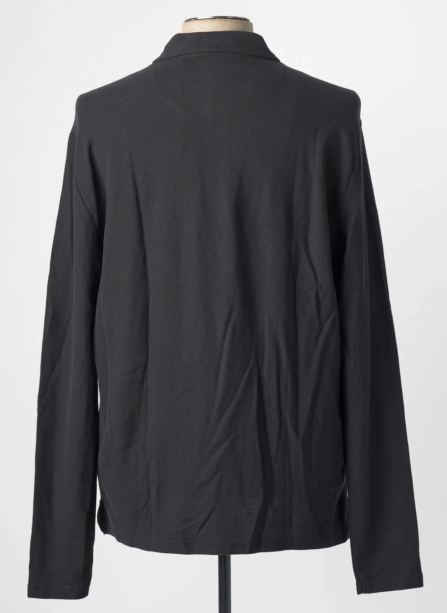 Polo Mustang Noir Manches Longues