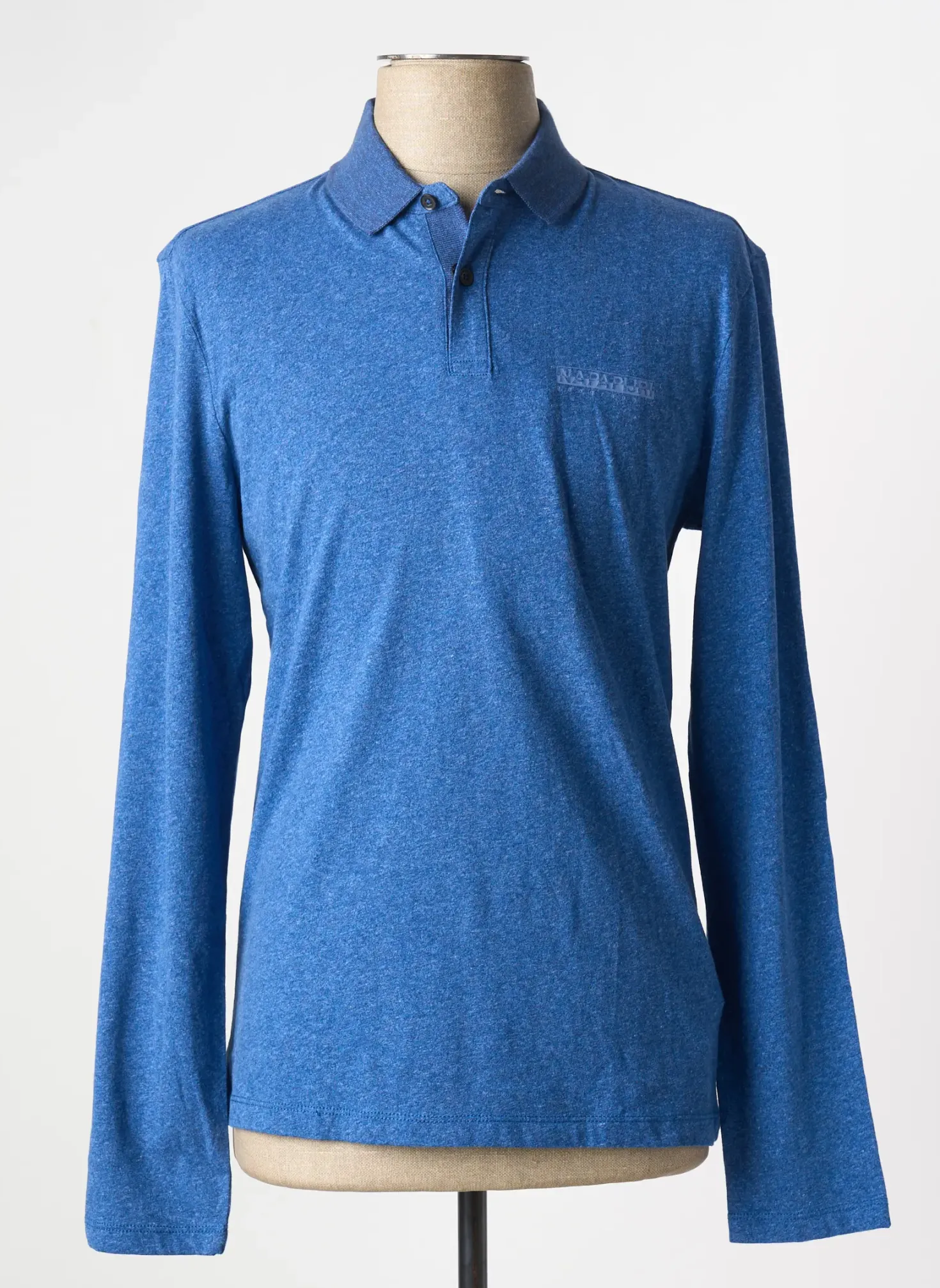 Polo Napapijri Bleu Manches Longues