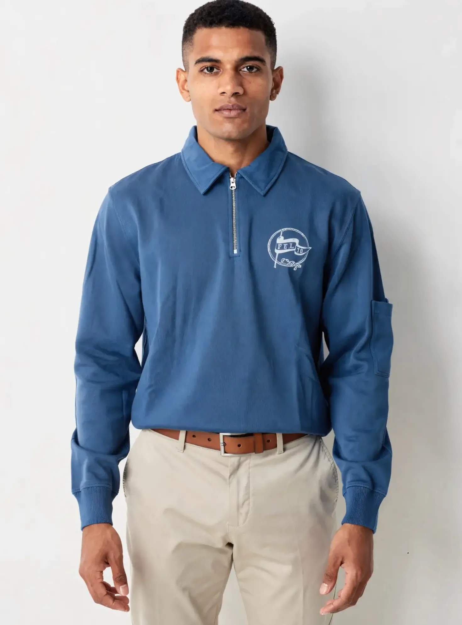 Polo Pepe Jeans Bleu Manches Longues