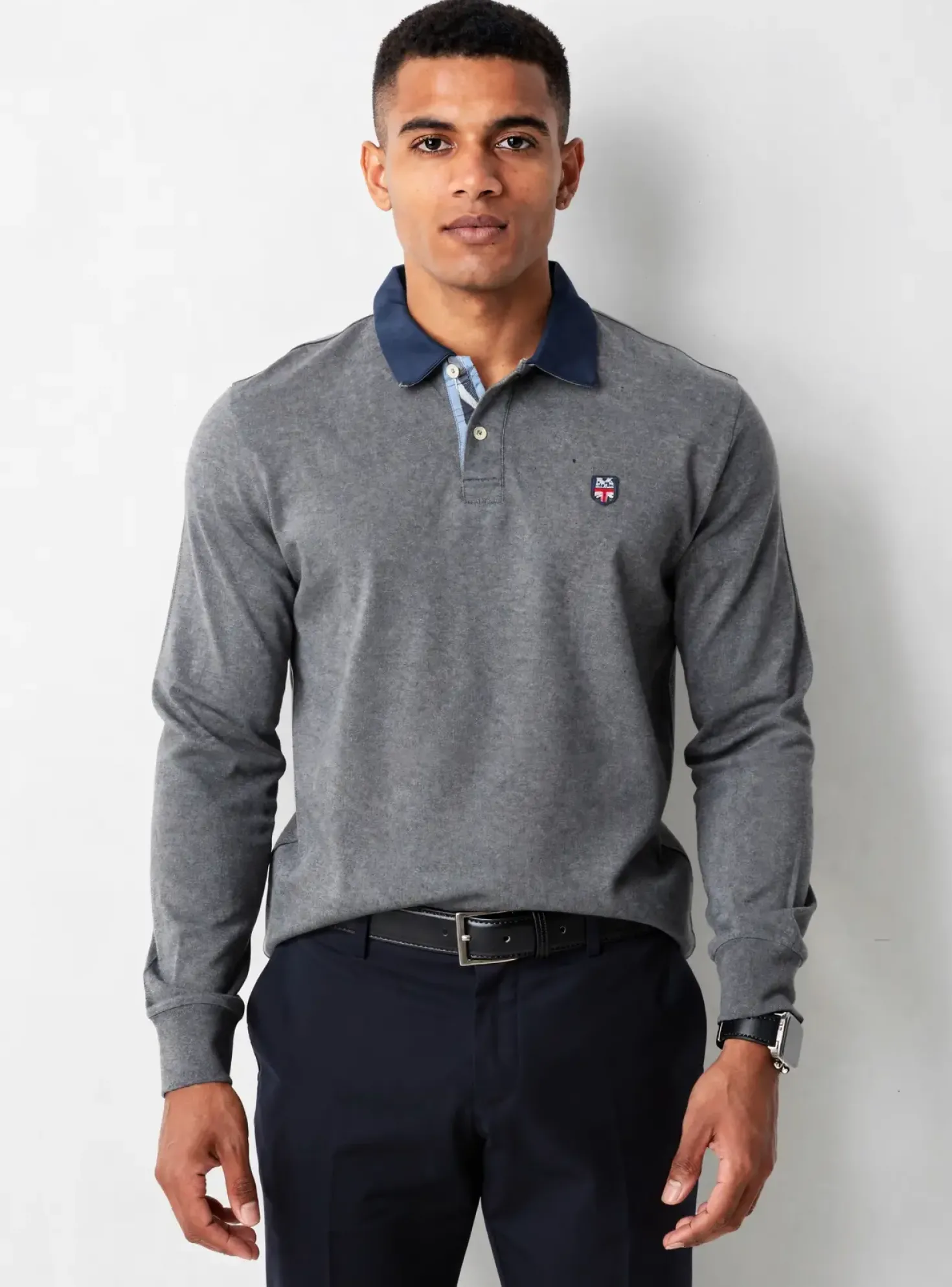 Polo Pepe Jeans Gris Manches Longues