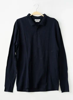 Polo Premium De Jack And Jones Bleu Manches Longues