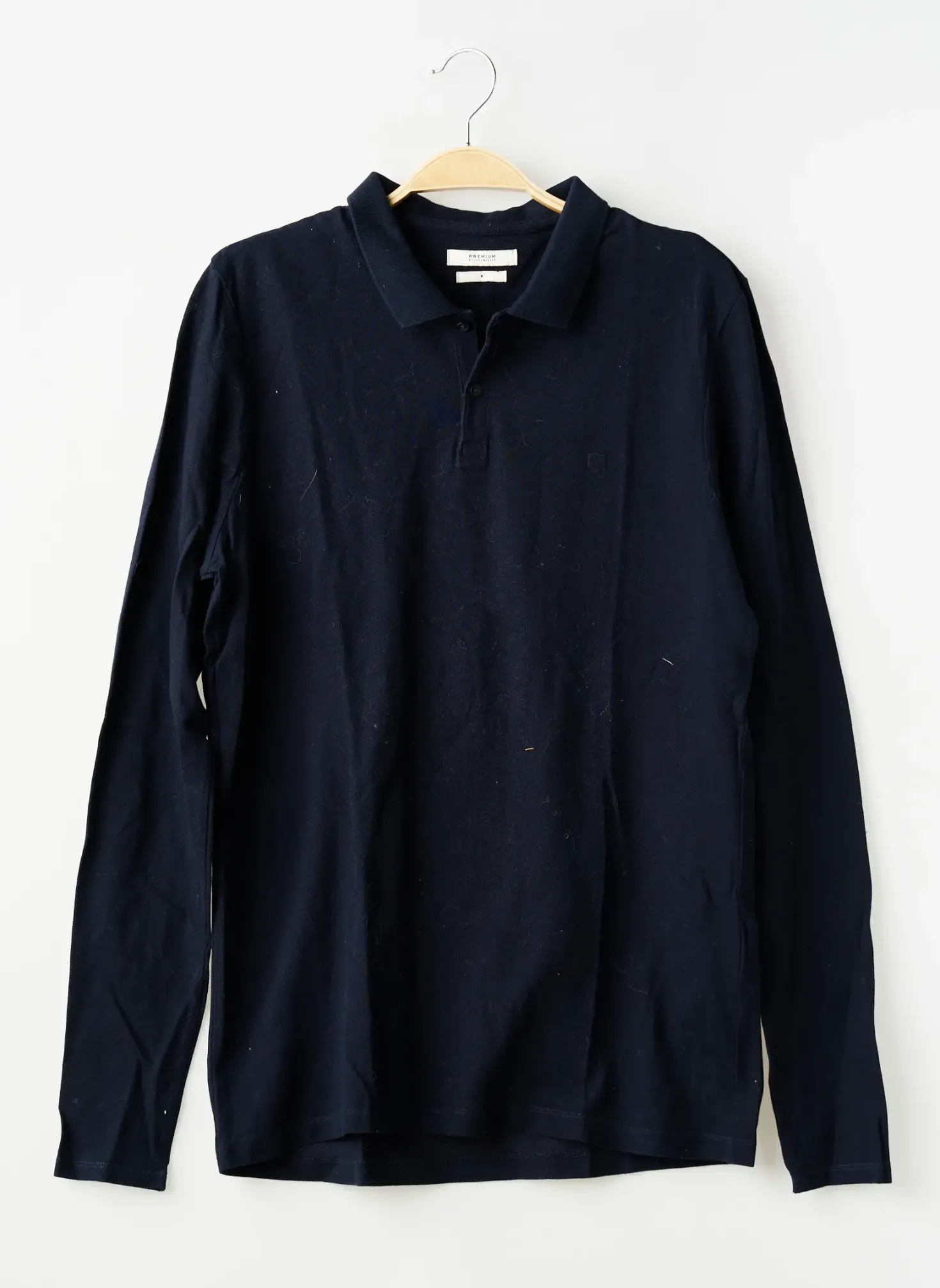 Polo Premium De Jack And Jones Bleu Manches Longues