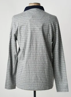 Polo Ritchie Bleu Manches Longues