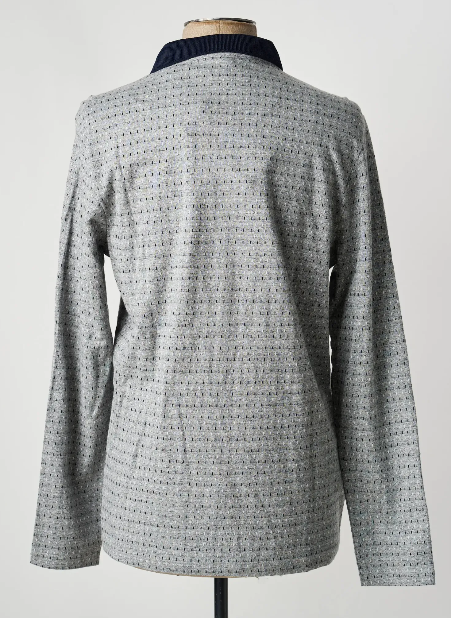 Polo Ritchie Bleu Manches Longues