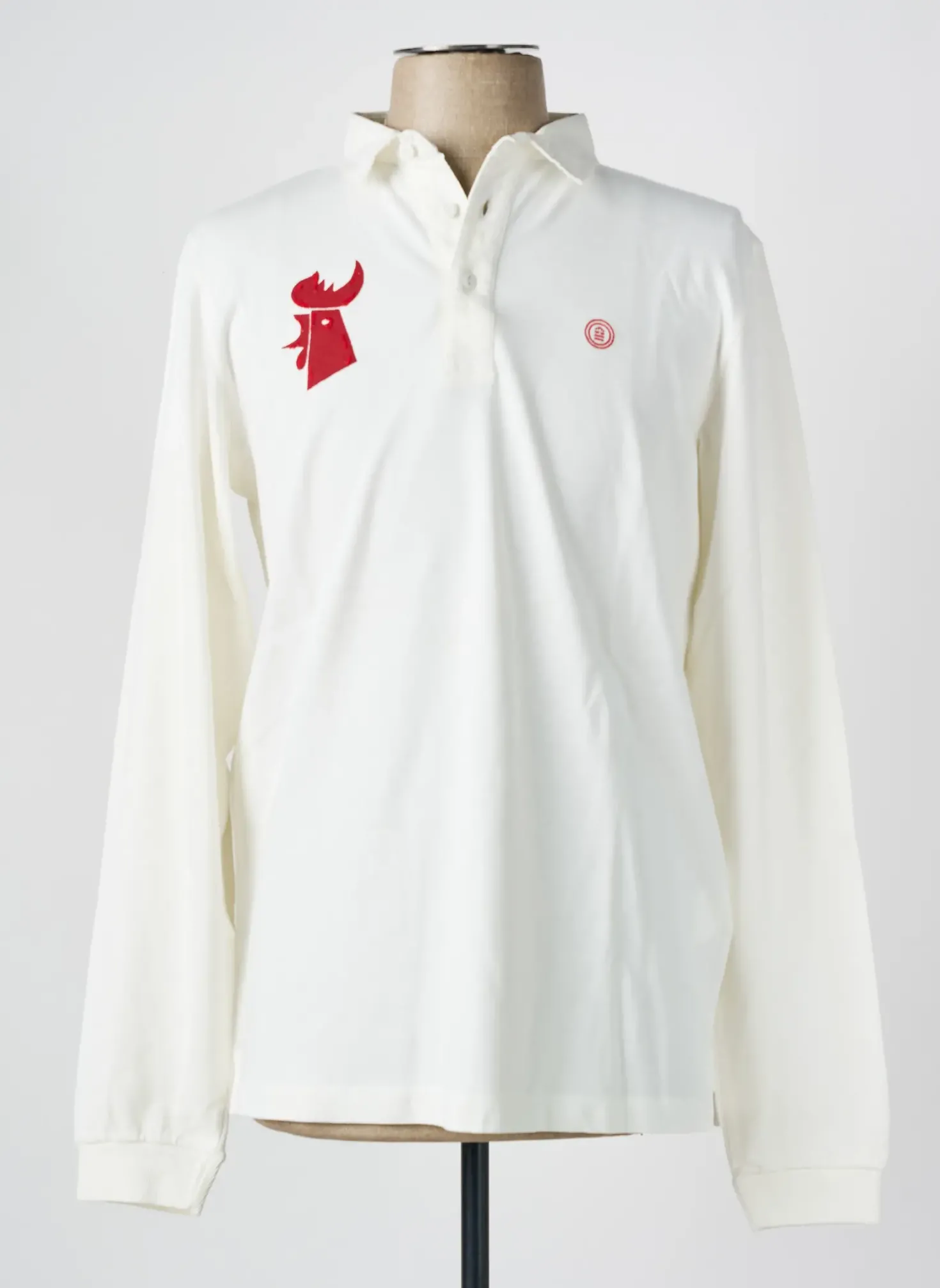 Polo Serge Blanco Blanc Manches Longues