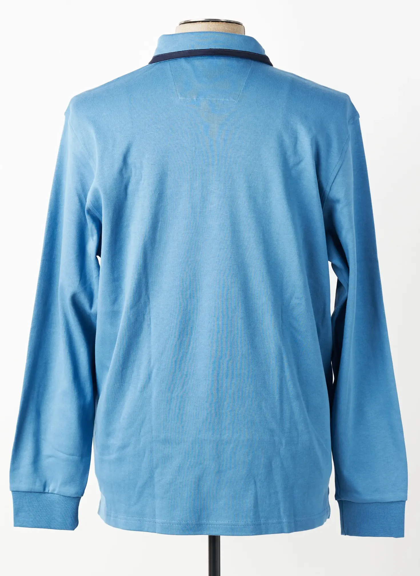 Polo Stil Park Bleu Manches Longues