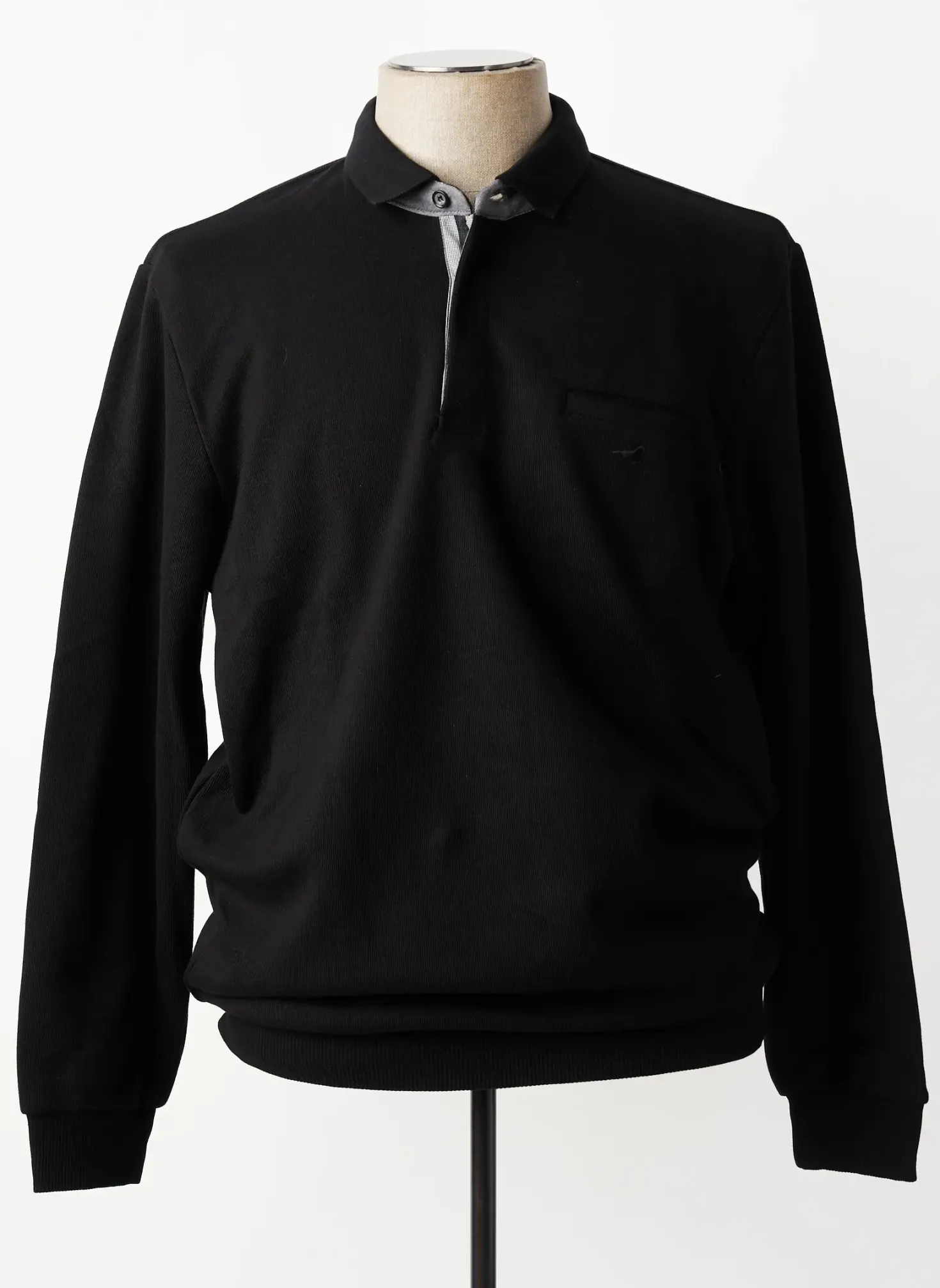 Polo Stil Park Noir Manches Longues