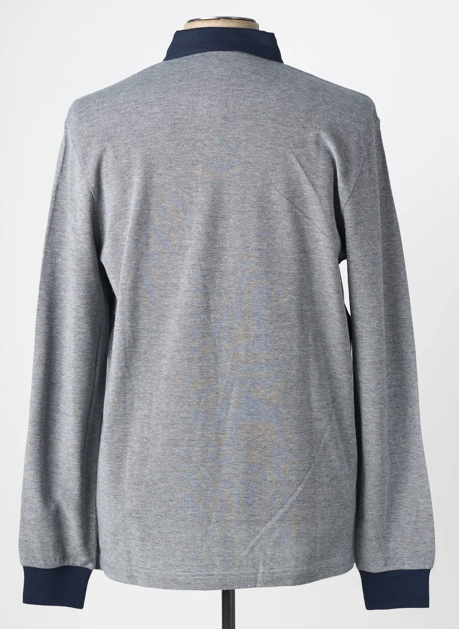 Polo Tbs Bleu Manches Longues