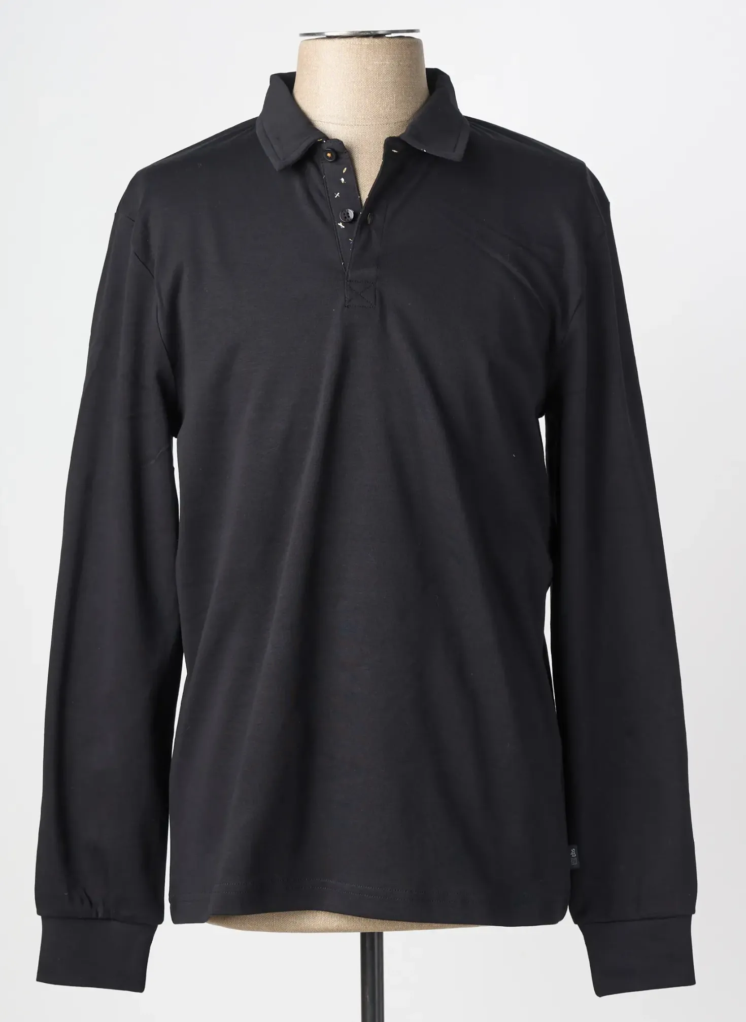 Polo Tbs Noir Manches Longues