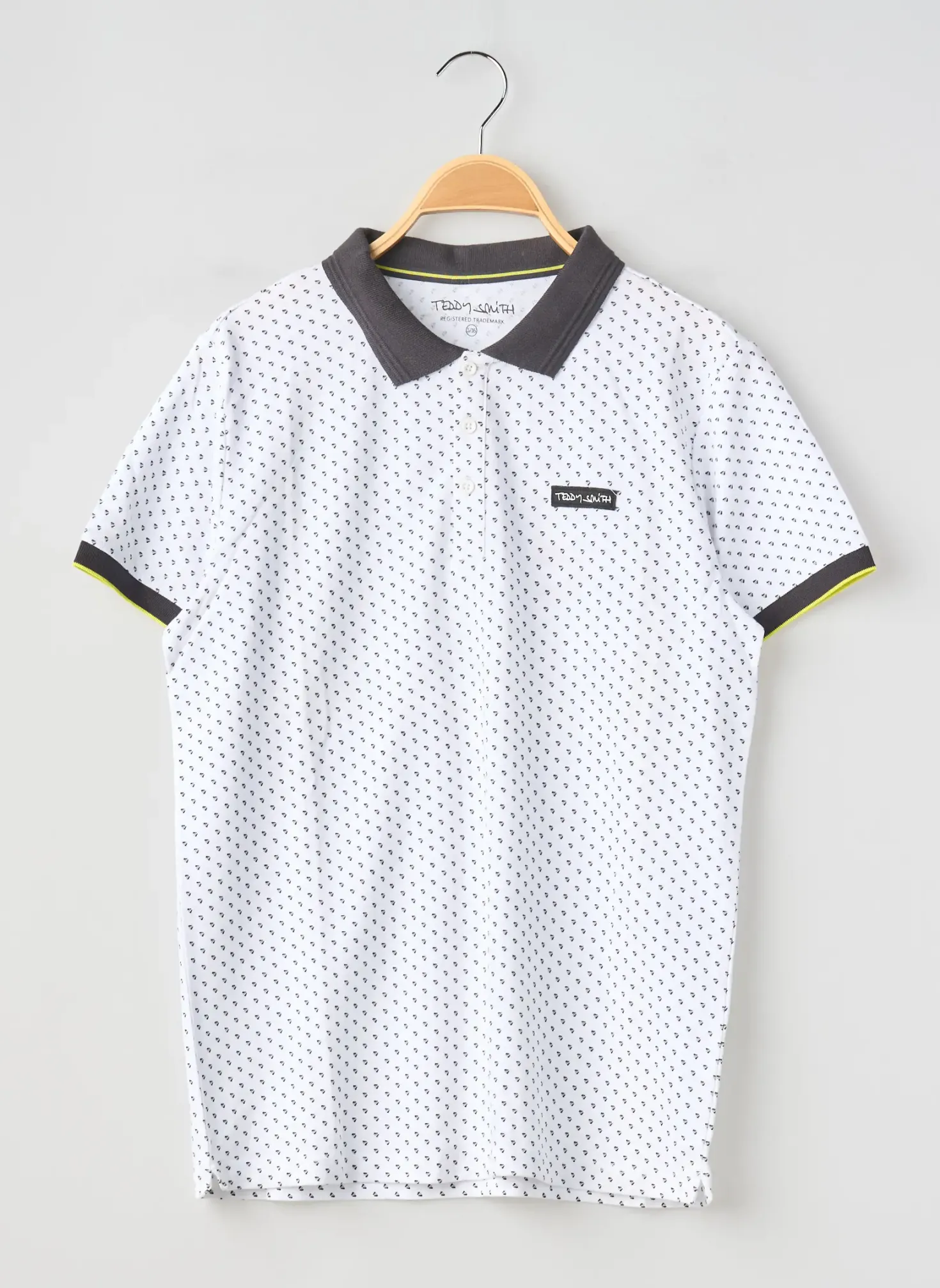 Polo Teddy Smith Blanc Manches Courtes