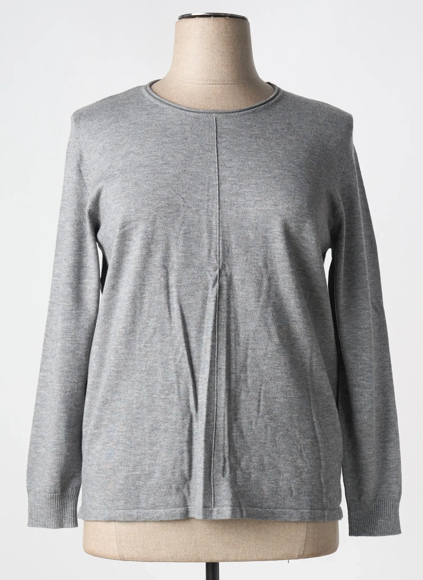 Pull Barbara Lebek Gris Manches Longues