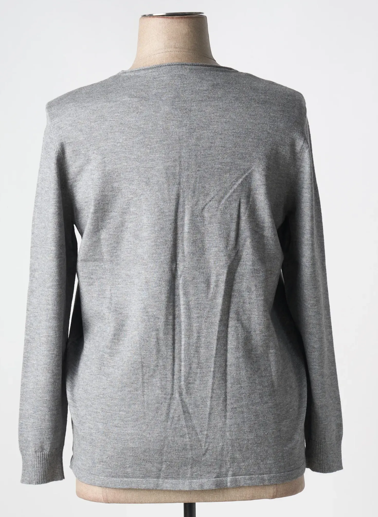 Pull Barbara Lebek Gris Manches Longues