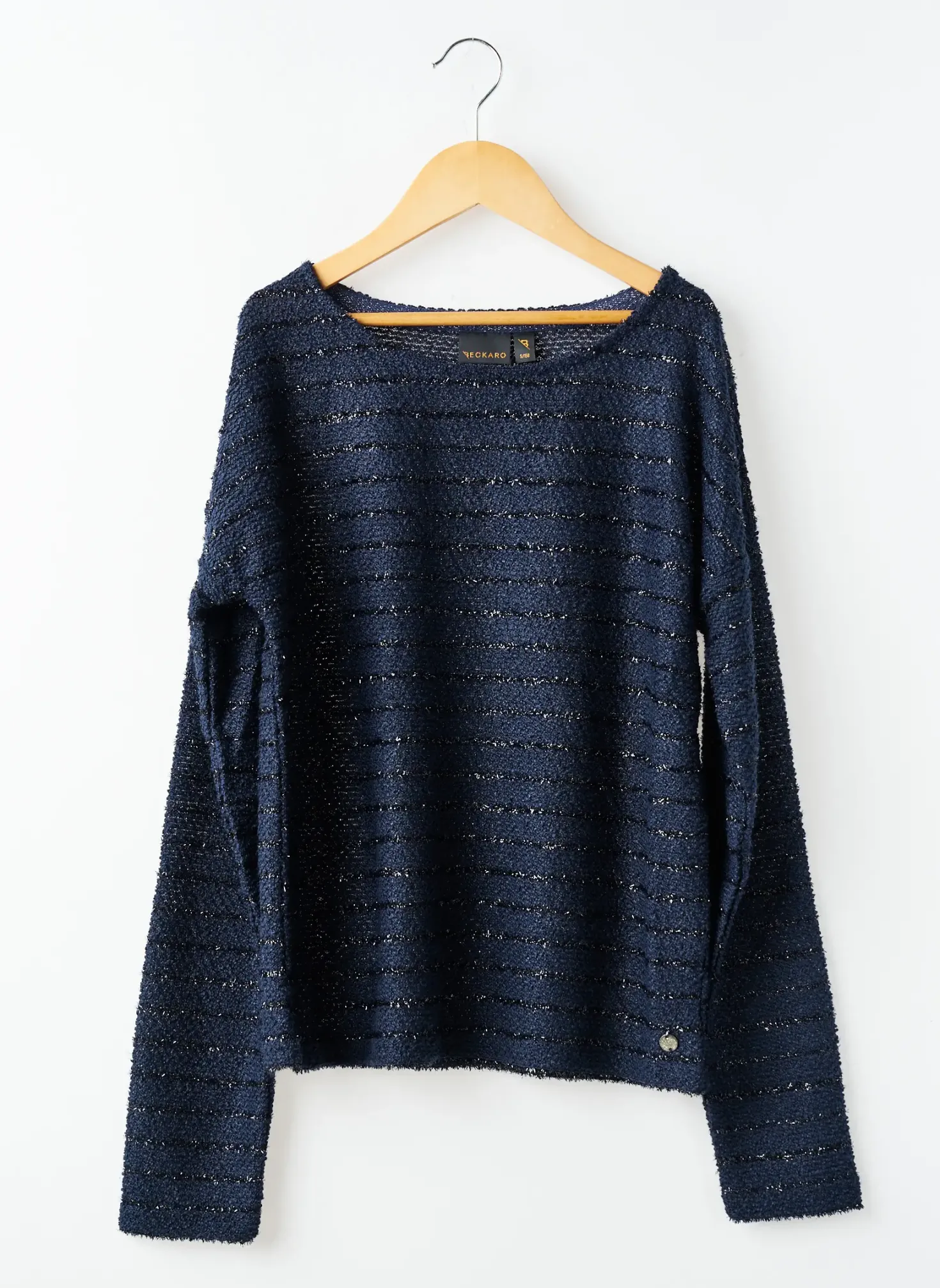 Pull Beckaro Bleu Manches Longues
